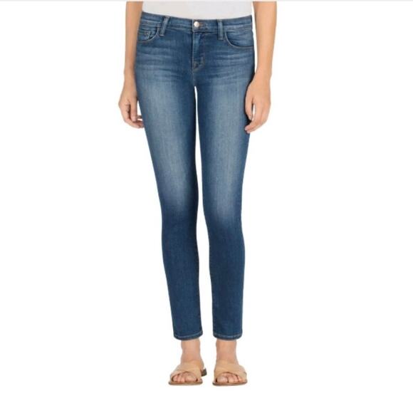 J Brand Skinny Leg Jeans Blue Imagine Mid Rise Classic Work Casual Size 25 - Picture 11 of 11